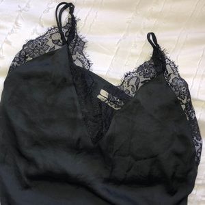 Black lace tank top - urban outfitters